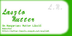 laszlo mutter business card