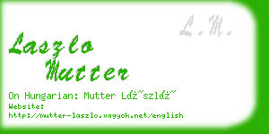 laszlo mutter business card